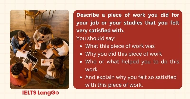 Cambridge 20 Test 3 Speaking Part 2 Cue card