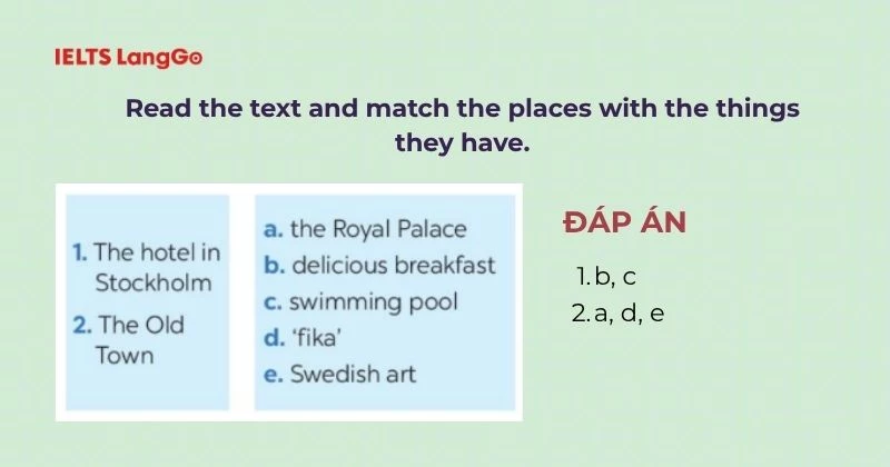Bài tập 3 Tiếng Anh 6 Unit 9 Skills 1