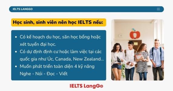 Học sinh, sinh viên nên học IELTS khi nào