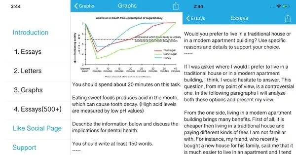 IELTS Writing Tutor là một trong những app học IELTS miễn phí chuyên về Writing