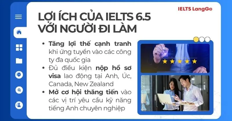 Lợi ích của 6.5 IELTS với người đi làm
