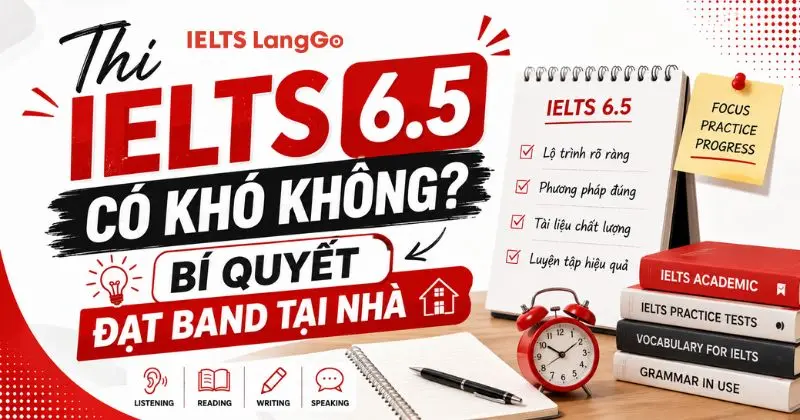 Thi IELTS 6.5 có khó không? Bí quyết đạt band trong 1 lần thi