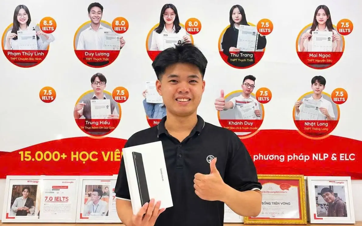 Vừa học IELTS được cam kết đầu ra, vừa nhận quà là máy tính bảng