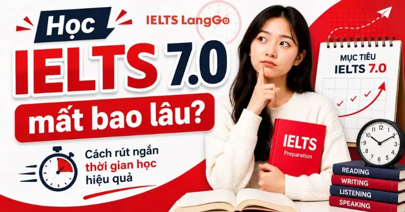 Học IELTS 7.0 trong bao lâu từ mất gốc, 4.0, 5.0, 6.0 IELTS