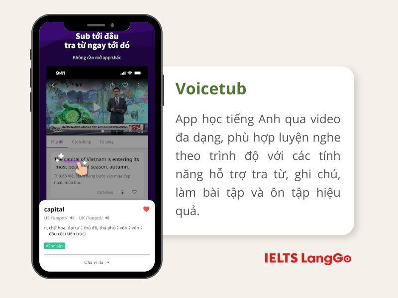 VoiceTube - ứng dụng luyện nghe tiếng Anh được đánh giá cao
