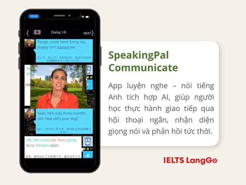 SpeakingPal - app luyện nghe tiếng Anh tích hợp AI