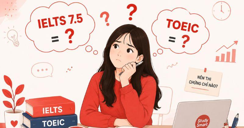 IELTS 7.5 tương đương TOEIC