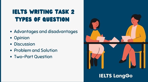 5 dạng bài phổ biến trong IELTS Writing Task 2