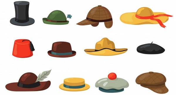 Có rất nhiều kiểu dáng mũ với những tên gọi khác nhau