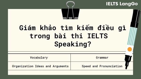 Những điều giám khảo đang tìm kiếm trong bài thi IELTS Speaking