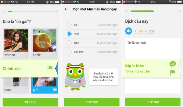 Duolingo - phần mềm học tiếng Anh cho người mới bắt đầu