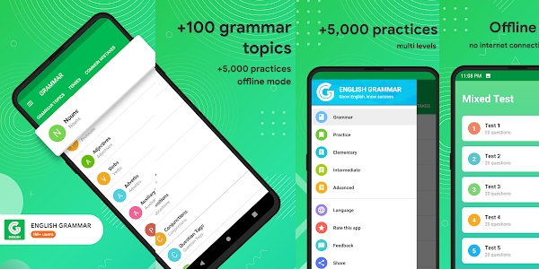 App học tiếng Anh miễn phí Ngữ pháp tiếng Anh
