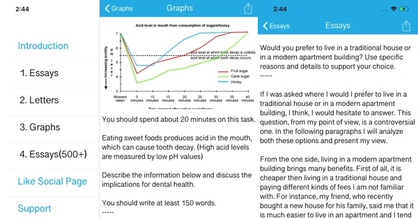 IELTS Writing Tutor là một trong những app học IELTS miễn phí chuyên về Writing