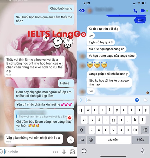 Nhận xét của học viên khi tham gia ôn luyện IELTS Online tại LangGo