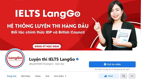 Fanpage chính thức của IELTS LangGo