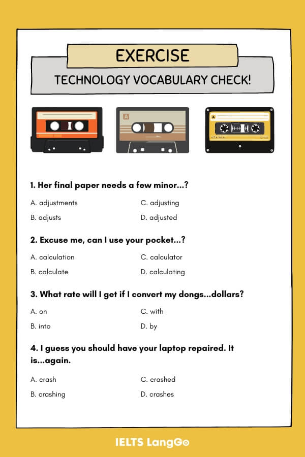 Vocabulary about technology - Exercise