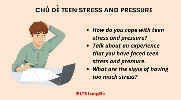 Câu hỏi chủ đề luyện nói cho học sinh lớp 9 về Teen stress and pressure