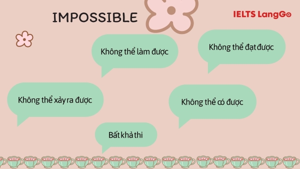 Nghĩa của Impossible trong tiếng Anh