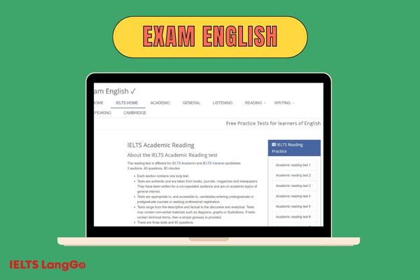 Exam English phổ cập kiến thức chung về các bài thi tiếng Anh như IELTS, TOEFL