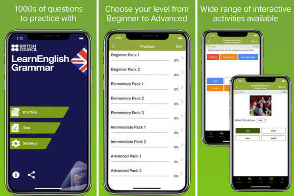  App học ngữ pháp tiếng Anh miễn phí LearnEnglish Grammar